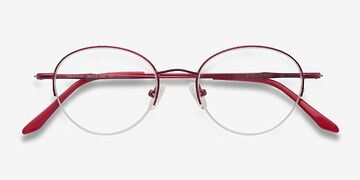 Red Opposition -  Colorful Metal Eyeglasses