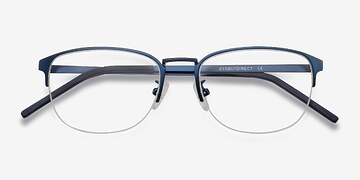 Navy Silox -  Colorful Metal Eyeglasses