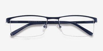 Navy Chute -  Metal Eyeglasses