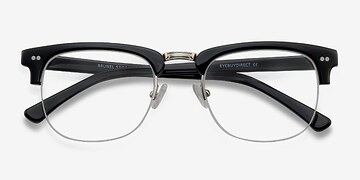 Black Brunel -  Metal Eyeglasses