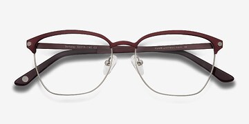 Burgundy Berkeley -  Metal Eyeglasses