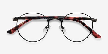 Matte Black and Tortoise Fitzgerald -  Classic Metal Eyeglasses
