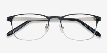 Black Silver Olympia -  Metal Eyeglasses