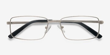 Matte Silver Parcel -  Metal Eyeglasses