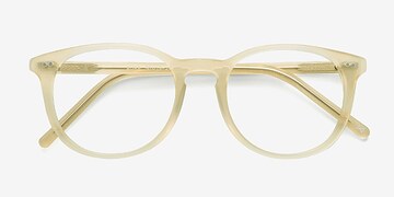 Frosted Vanilla Aura -  Geek Plastic Eyeglasses