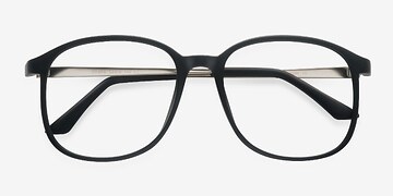 Matte Black Ithaca -  Vintage Plastic Eyeglasses