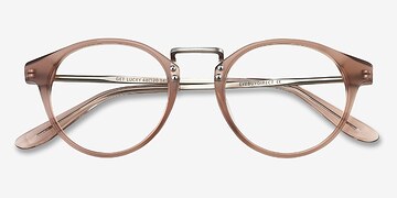 Brown/Silver Get Lucky -  Fashion Acetate, Metal Eyeglasses