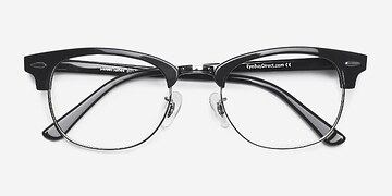 Navy Silver Sweet Janet -  Fashion Metal Eyeglasses