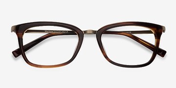Brown Marlene -  Designer Metal Eyeglasses