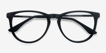 Matte Black Ultraviolet -  Acetate, Metal Eyeglasses