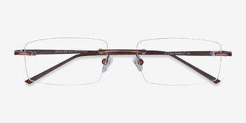 Coffee Bentlee -  Lightweight Metal Eyeglasses