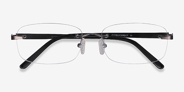 Gunmetal Vernon -  Classic Acetate, Metal Eyeglasses