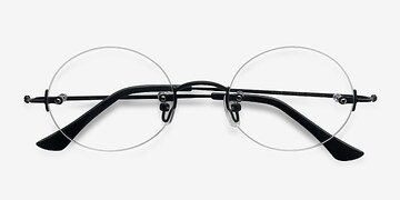 Black Silver Line -  Lightweight Metal Eyeglasses