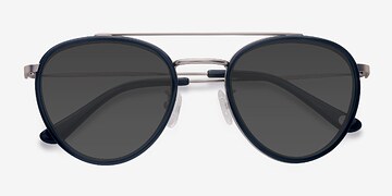 Dark Green Brookline -  Vintage Metal Sunglasses