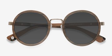 Brown Bounce -  Vintage Mixed Wood Sunglasses