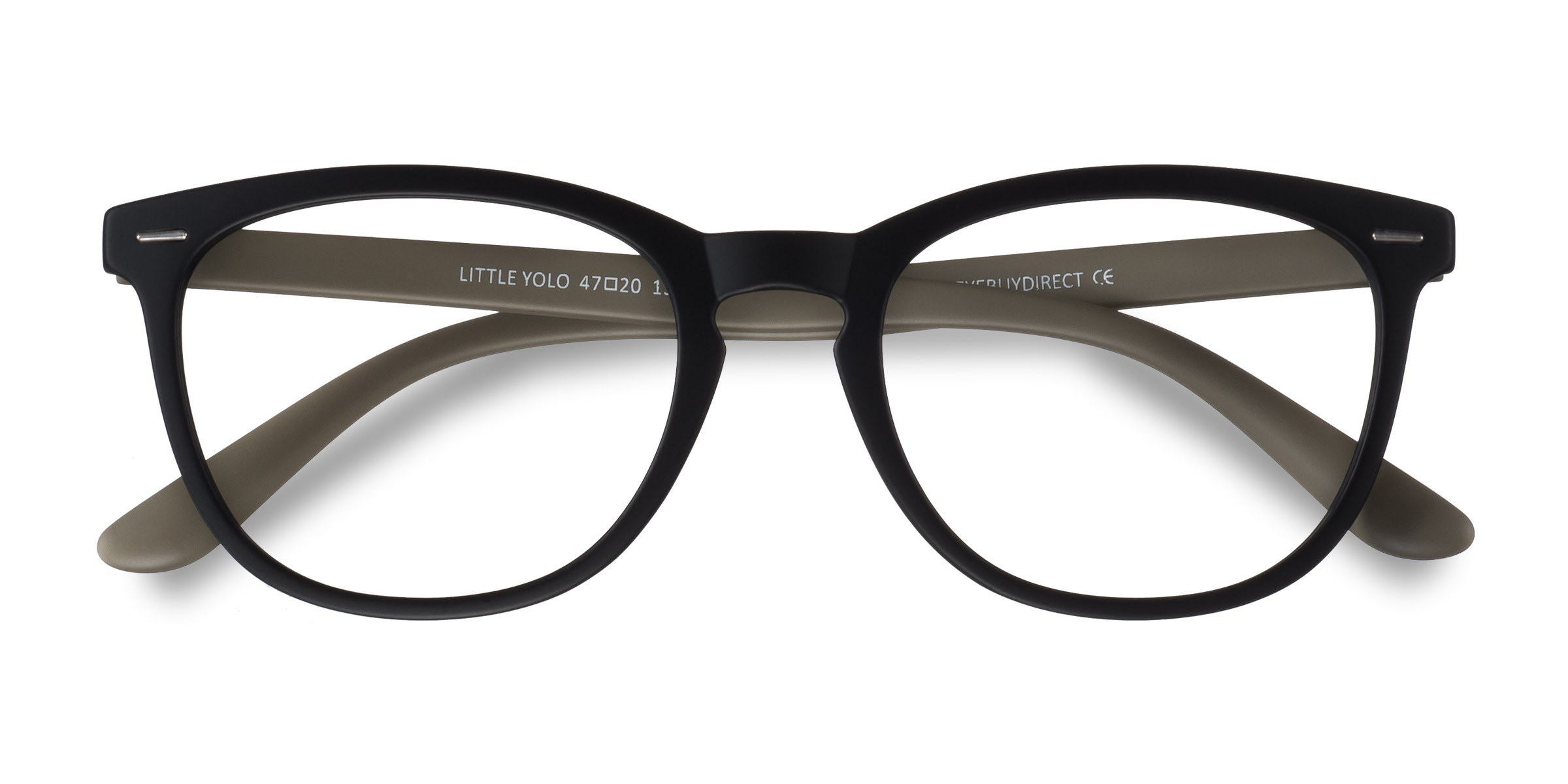 Matte Black Little Yolo - Plastic Eyeglasses