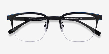 Blue Black Fathom -  Metal Eyeglasses