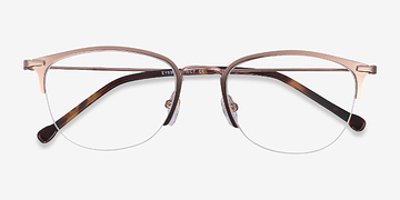 Rose Gold Elise -  Vintage Metal Eyeglasses