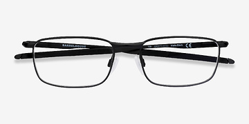 Matte Black Oakley Barrelhouse -  Metal Eyeglasses