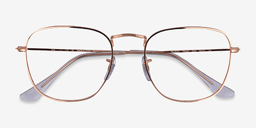 Rose Gold Ray-Ban RB3857V Frank -  Metal Eyeglasses