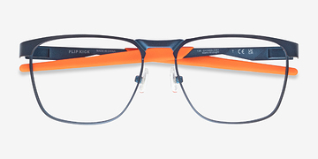 Navy Oakley Flip Kick -  Metal Eyeglasses