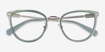 Transparent Green Gold Coach HC5146 -  Metal Eyeglasses