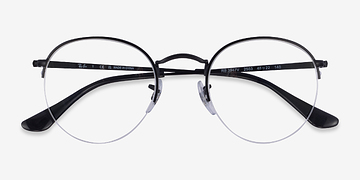 Shiny Black Ray-Ban RB3947V -  Metal Eyeglasses