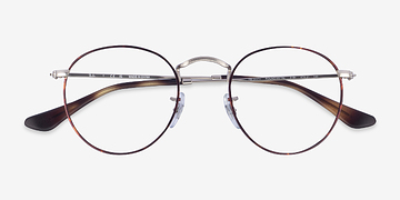 Silver Tortoise Ray-Ban RB3447V -  Metal Eyeglasses