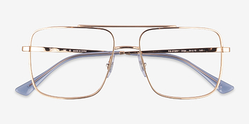 Rose Gold Ray-Ban RB3758V -  Metal Eyeglasses