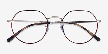 Silver Tortoise Ray-Ban RB6465 Jack -  Metal Eyeglasses