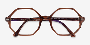 Transparent Brown Ray-Ban RB5472 Britt -  Acetate Eyeglasses