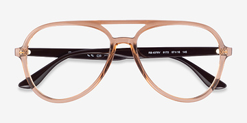 Transparent Brown Ray-Ban RB4376V -  Plastic Eyeglasses