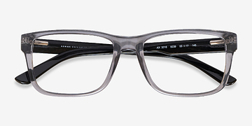 Shiny Transparent Gray Armani Exchange AX3016 -  Plastic Eyeglasses