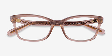 Transparent Brown Coach HC6181 -  Acetate Eyeglasses
