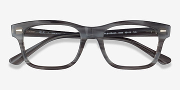 Striped Gray Ray-Ban RB5383 -  Acetate Eyeglasses