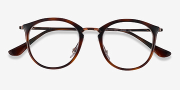 Tortoise Ray-Ban RB7140 -  Plastic, Metal Eyeglasses