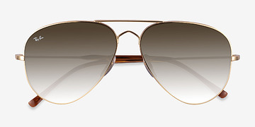 Light Gold Ray-Ban RB3825 -  Metal Sunglasses