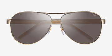 Shiny Gold Ralph RA4004 -  Metal Sunglasses