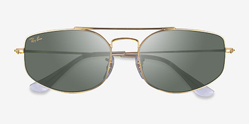 Gold Ray-Ban RB3845 Explorer 5 -  Metal Sunglasses
