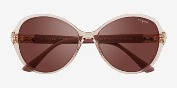 Transparent Pink Vogue Eyewear VO5475SB -  Plastic Sunglasses