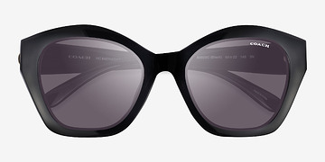 Black Coach HC8421U CAD31 -  Plastic Sunglasses