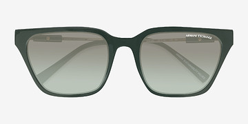 Green Armani Exchange AX4158S -  Plastic Sunglasses