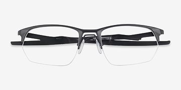 Satin Black Oakley Wire Tap 2.0 Rx -  Titanium Eyeglasses