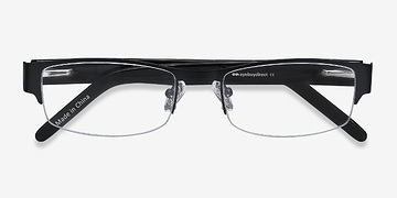 Black Chilliwack -  Designer Metal Eyeglasses