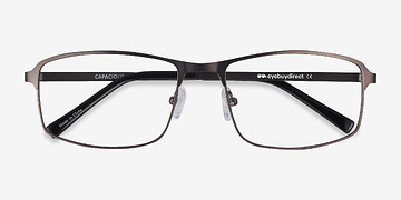 Matte Gunmetal Capacious -  Lightweight Metal Eyeglasses