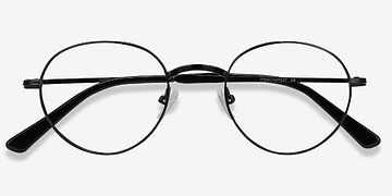 Black Izabel -  Lightweight Metal Eyeglasses
