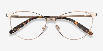 Rose Gold Sisi -  Vintage Metal Eyeglasses