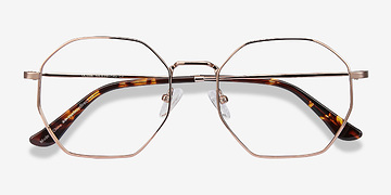 Rose Gold Octave -  Vintage Metal Eyeglasses