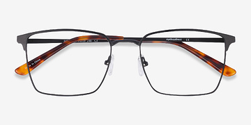 Black Metro -  Metal Eyeglasses