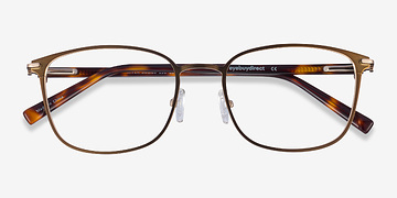 Bronze & Gold River -  Acetate, Metal Eyeglasses